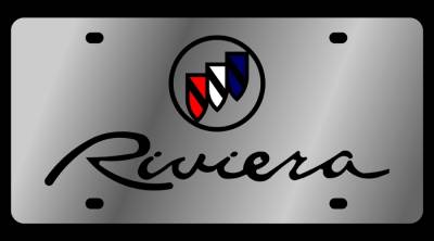Eurosport Daytona - Eurosport Daytona 1108-1 Stainless License Plate Buick Riviera Logo