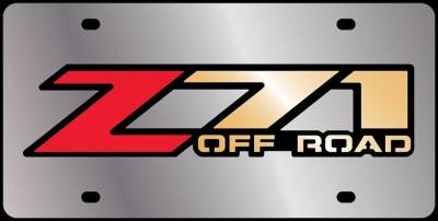 Eurosport Daytona - Eurosport Daytona 1330-2 Stainless License Plate Chevrolet Z71 Logo