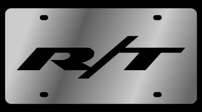 Eurosport Daytona - Eurosport Daytona 1461-1 Stainless License Plate R/T Logo for Dodge