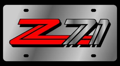 Eurosport Daytona - Eurosport Daytona 1332-1 Stainless License Plate Chevrolet Z71 Logo