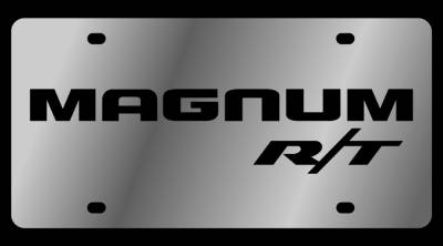 Eurosport Daytona - Eurosport Daytona 1453-1 Stainless License Plate Magnum R/T Logo for Dodge