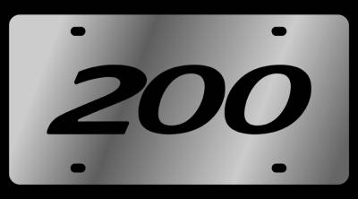 Eurosport Daytona - Eurosport Daytona 1492N-1 Stainless License Plate 200 Logo for Chrysler