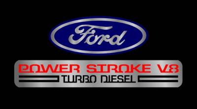 Eurosport Daytona - Eurosport Daytona 2508-1 Lazer-Tag License Plate Ford Power Stroke Logo