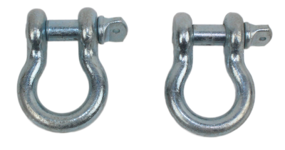 Fishbone Offroad - Fishbone Offroad FB21037 Heavy Duty 0.75" D-Ring Set Zinc 2Pc