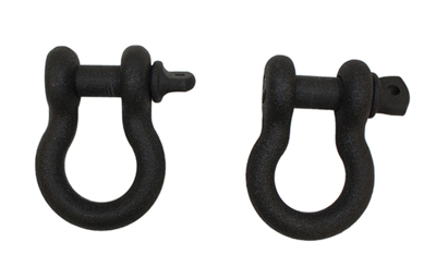 Fishbone Offroad - Fishbone Offroad FB21039 0.75" Heavy Duty D-Rings Gloss Black 2Pc