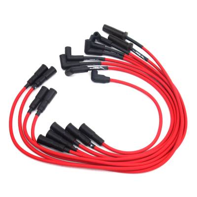 JBA Racing Headers - JBA Headers W0815 PowerCables 8mm Ignition Wire Set Red for Corvette 5.7L