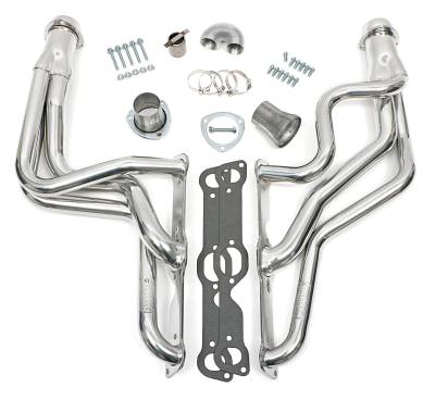 Hedman Hedders - Hedman 28146 Silver Long 3-Tube Headers for 67-81 Pontiac Firebird w/Pontiac V8