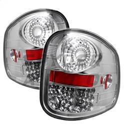 Spyder Auto - Spyder Auto 5003416 LED Taillights Chrome/Clear for 97-03 F150 Flareside