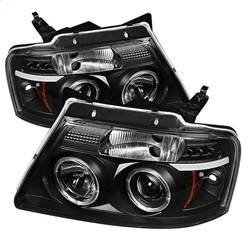 Spyder Auto - Spyder Auto Black/Clear Halo Projector Headlights 04-08 Ford F150 5010209