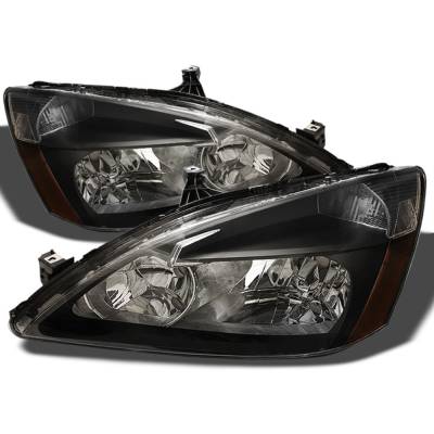 xTune Auto - xTune Auto 5014351 Black Crystal Headlights for 03-07 Honda Accord