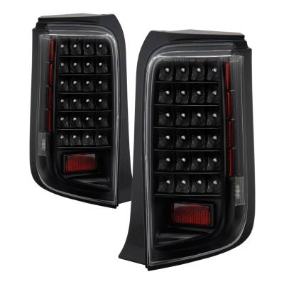 Spyder Auto - xTune Auto 5013156 Black/Clear LED Taillights for 08-10 Scion xB