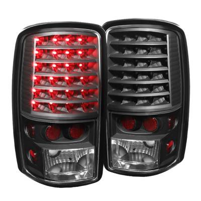 xTune Auto - xTune Auto 5077158 Black/Clear LED Taillights for 01-06 Chevy/GMC