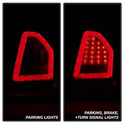 Spyder Auto - Spyder Auto 5083326 Black/Clear LED Taillights for 05-07 Chrysler 300
