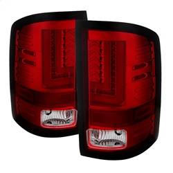 Spyder Auto - Spyder Auto LED 5080677 Red/Clear Taillights for 14-16 Sierra 1500/HD