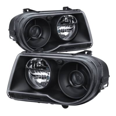 xTune Auto - xTune Auto 9026584 Black Projector Style Headlights for 05-10 Chrysler 300C