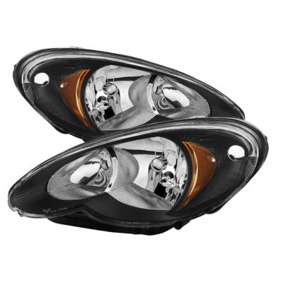 xTune Auto - xTune Auto 9026256 Crystal Headlights Black/Clear