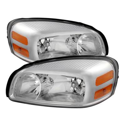 xTune Auto - xTune Auto 9026034 Chrome/Clear Crystal Headlights