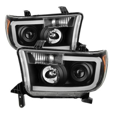 Spyder Auto - xTune 9027888 Projector Style Headlights Black/Clear for 07-13 Sequoia/Tundra