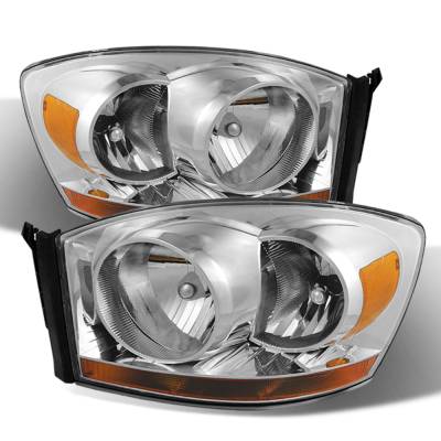 xTune Auto - xTune Auto 9026089 Chrome/Clear Crystal Headlights