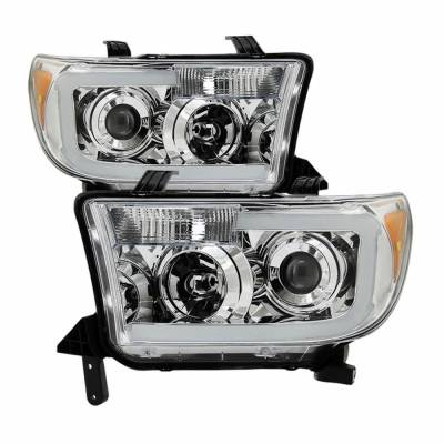 xTune Auto - xTune Auto 9027895 Projector Style Headlights Chrome/Clear