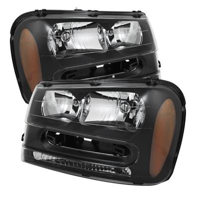 xTune Auto - xTune Auto 9023538 Black/Clear Crystal Headlights