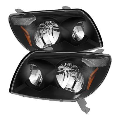 Spyder Auto - xTune Auto 9023583 Crystal Headlights Black/Clear for 03-05 Toyota 4Runner