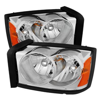 xTune Auto - xTune Auto 9025334 Chrome/Clear Crystal Headlights