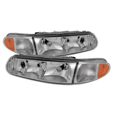 xTune Auto - xTune Auto 9025242 Chrome/Clear Crystal Headlights
