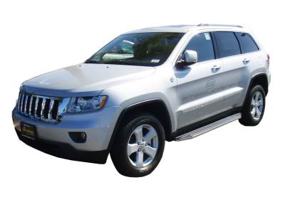 Steelcraft - Steelcraft 123200 Black Running Boards w/SS Trim for 11-21 Jeep Grand Cherokee