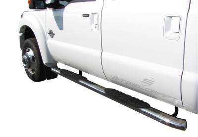 Steelcraft - Steelcraft 412469P 5" Stainless Oval Side Bar for 99-16 Ford SD Crew Cab
