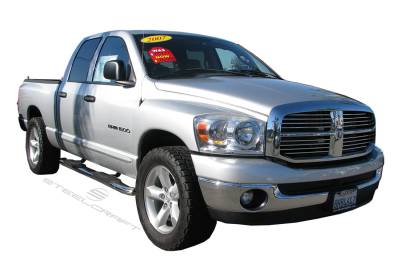 Steelcraft - Steelcraft 420819P 5" Stainless Premium Oval Side Bar for 02-08 RAM Quad Cab