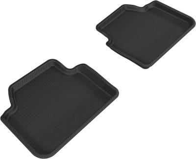 3D MAXpider - MAXpider L1BM00621509 Kagu Floor Mat Rear Black BMW 3 Series Sedan/X3