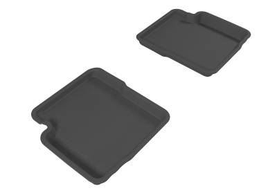 3D MAXpider - MAXpider L1FA00321509 Kagu Floor Mat Rear Black for Fiat 5