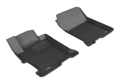 3D MAXpider - MAXpider L1HD04811509 Kagu Floor Mat Front Black Honda Accord Coupe/Sedan