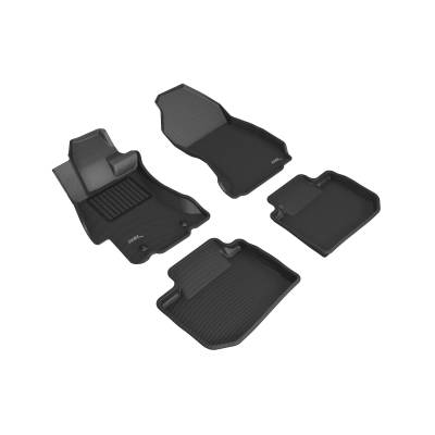 3D MAXpider - MAXpider L1SB00801509 Kagu Floor Mat F&R Black