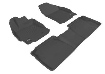 3D MAXpider - MAXpider L1SC00101509 Kagu Floor Mat Front/Rear Black for TC