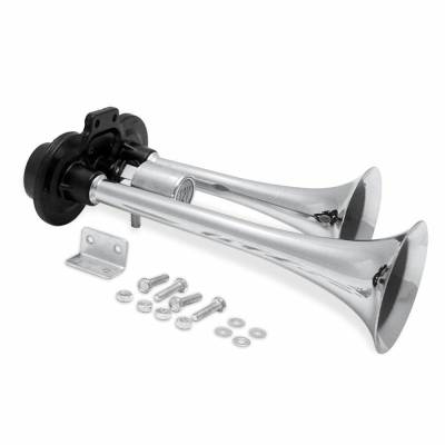 Trigger Horns - Trigger Horns TRGH155 The Boss 2 Trumpet Dual-Tone Train Horn w/Valve