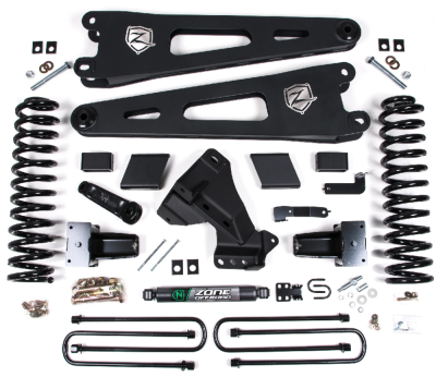 Zone Offroad - Zone Offroad ZONF74 4" Suspension Lift Kit w/o Shocks 21-21 F350 Dually Gas