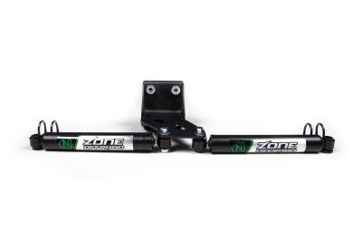 Zone Offroad - Zone Offroad ZONF102F Dual FOX Steering Stabilizer Blk for 05-24 Ford F250/F350
