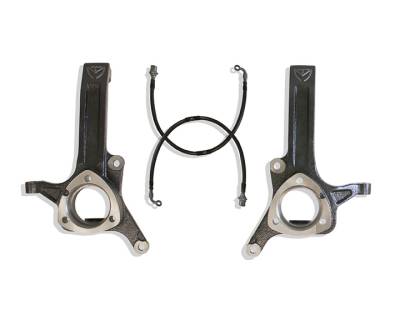 MaxTrac - MaxTrac 702235 3.5" Lift Spindles + Brake Lines for 03-08 RAM 2500 2WD