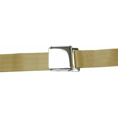 Safe-T-Boy - Safe-T-Boy STBSB2LATN 2Pt Tan Lap Belt Airplane Buckle Each
