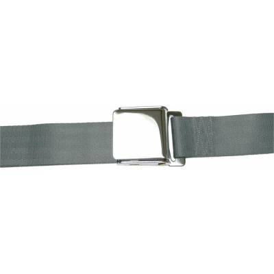 Safe-T-Boy - Safe-T-Boy STBSB2LACH 2Pt Lap Belt w/Airplane Buckle Charcoal Each