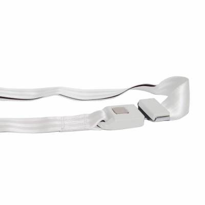 Safe-T-Boy - Safe-T-Boy STBSB2LSWT 2pt White Lap Belt Standard Buckle Each
