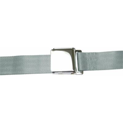Safe-T-Boy - Safe-T-Boy STBSB2LAGR 2Pt Gray/Grey Lap Belt Airplane Buckle Each