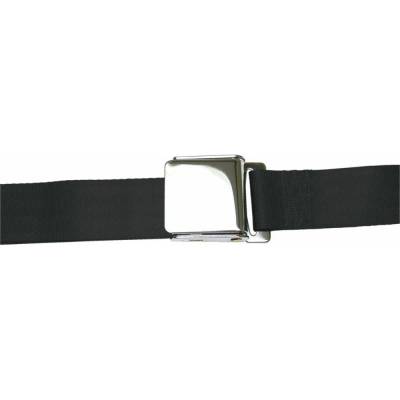 Safe-T-Boy - Safe-T-Boy STBSB2LABK 2pt Black Lap Belt Airplane Buckle Each