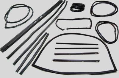 Fairchild Industries - Fairchild Industries KD4001 Weatherstrip Kit Front for Jeep CJ5/CJ6
