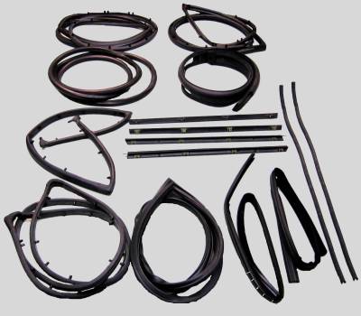 Fairchild Industries - Fairchild Industries KD4006 Weatherstrip Kit Front for Jeep CJ5/CJ6
