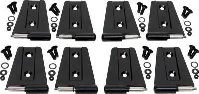 Kentrol - Kentrol 50576 Black Door Hinge Set 8pc for 07-18 Jeep Wrangler JK 4DR