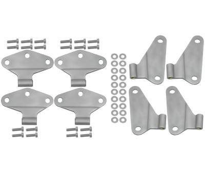 Kentrol - Kentrol 40581 Body Door Hinge Set 8pc for 07-18 Jeep Wrangler JK 4DR