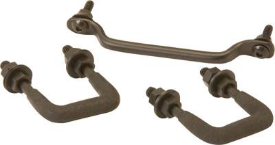 Kentrol - Kentrol 50439 Black Windshield Tie Down Kit Black for 87-95 Wrangler YJ